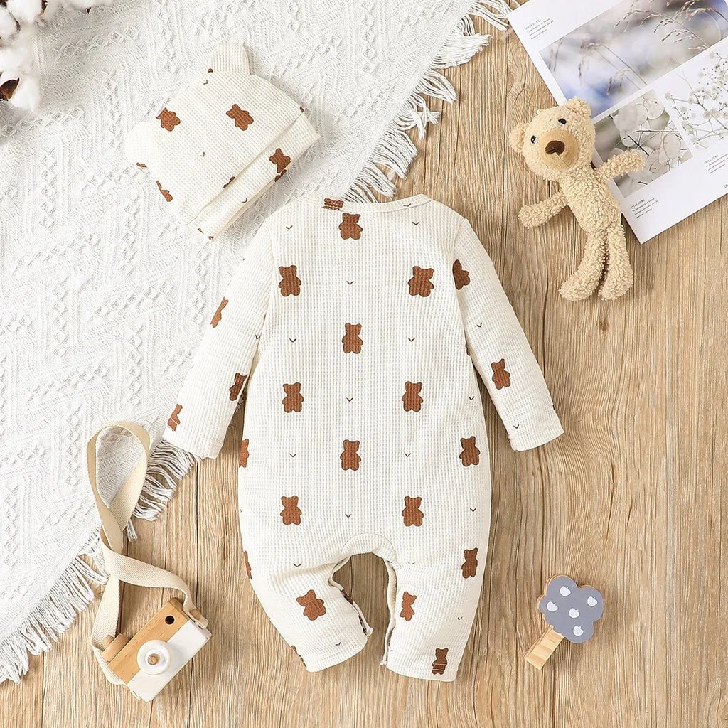 EstilinhoBaby Loja de roupas infantis para Criança e Bebê - Body Infantil Aconchego Adorável - Bege Claro - 3 - 6 Meses - Body Infantil