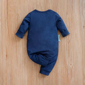 Estilinho Baby Loja de roupas infantis para Criança e Bebê - Body Infantil Baleia Divertida - Azul Escuro - 0 - 3 Meses - Body Infantil