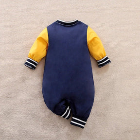 Estilinho Baby Loja de roupas infantis para Criança e Bebê - Body Infantil Esportista Felpudo - Azul - 0 - 3 Meses - Body Infantil