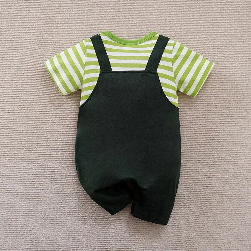 Estilinho Baby Loja de roupas infantis para Criança e Bebê - Body Infantil Fantasia de Algodão - Verde - 0 - 3 Meses - Body Infantil