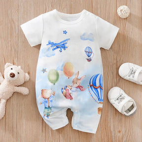 EstilinhoBaby Loja de roupas infantis para Criança e Bebê - Body Infantil Lacinhos Líricos - Azul Claro - 0 - 3 Meses - Body Infantil