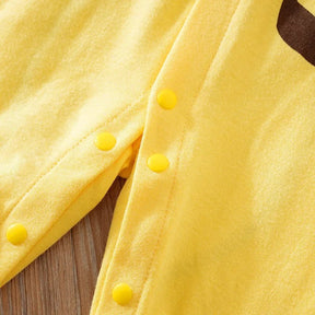 Estilinho Baby Loja de roupas infantis para Criança e Bebê - Body Infantil Magia da Girafa - Amarelo - 0 - 3 Meses - Body Infantil