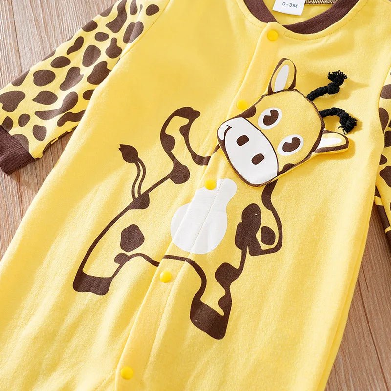 Estilinho Baby Loja de roupas infantis para Criança e Bebê - Body Infantil Magia da Girafa - Amarelo - 0 - 3 Meses - Body Infantil