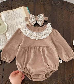 EstilinhoBaby Loja de roupas infantis para Criança e Bebê - Body Infantil Mini Estilo - Marrom - 9 Meses - Body Infantil