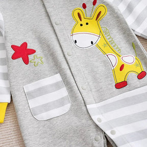 Estilinho Baby Loja de roupas infantis para Criança e Bebê - Body Infantil Pequeno Dino - Cinza - 0 - 3 Meses - Body Infantil