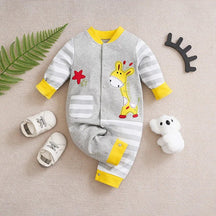 Estilinho Baby Loja de roupas infantis para Criança e Bebê - Body Infantil Pequeno Dino - Cinza - 0 - 3 Meses - Body Infantil