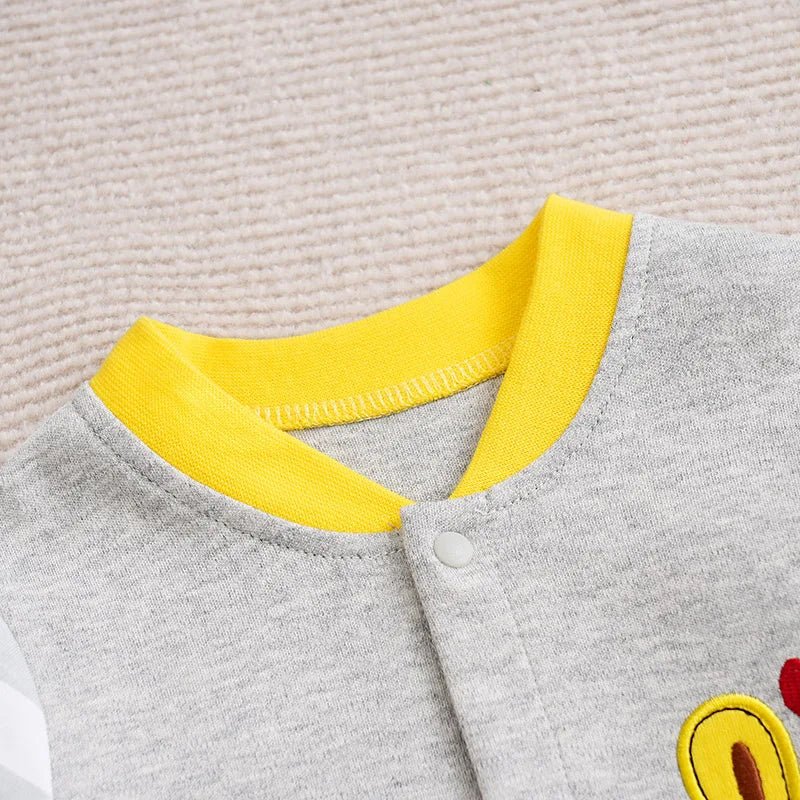 Estilinho Baby Loja de roupas infantis para Criança e Bebê - Body Infantil Pequeno Dino - Cinza - 0 - 3 Meses - Body Infantil