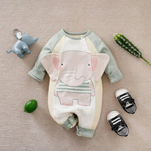 Estilinho Baby Loja de roupas infantis para Criança e Bebê - Body Infantil Pequeno Elefante - Verde - 0 - 3 Meses - Body Infantil