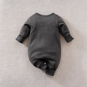 Estilinho Baby Loja de roupas infantis para Criança e Bebê - Body Infantil Risadinhas Fofas - Cinza Escuro - 0 - 3 Meses - Body Infantil