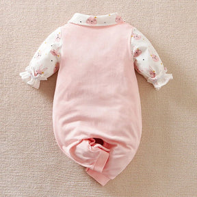 Estilinho Baby Loja de roupas infantis para Criança e Bebê - Body Infantil Rosinha Clara - Rosa - 3 - 6 Meses - Body Infantil