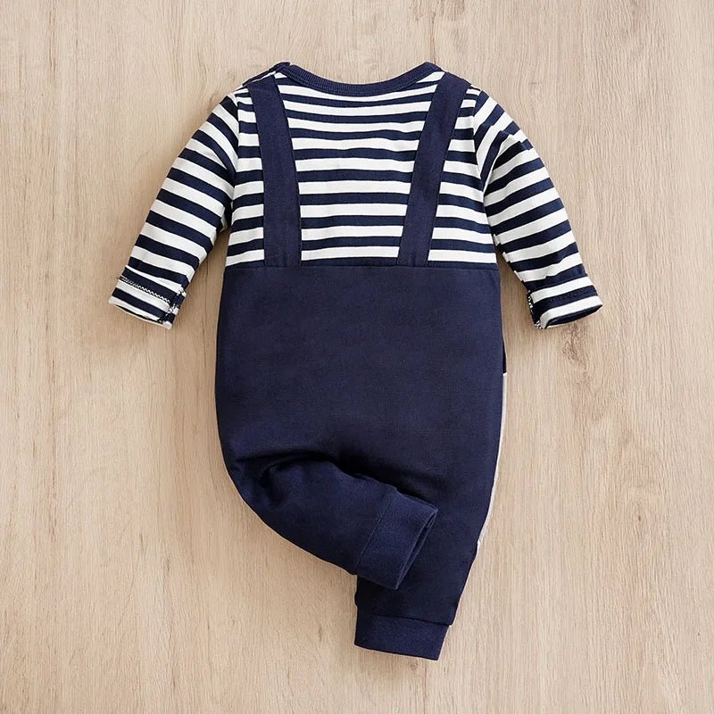 Estilinho Baby Loja de roupas infantis para Criança e Bebê - Body Infantil Safari Divertido - Azul escuro - 0 - 3 Meses - Body Infantil