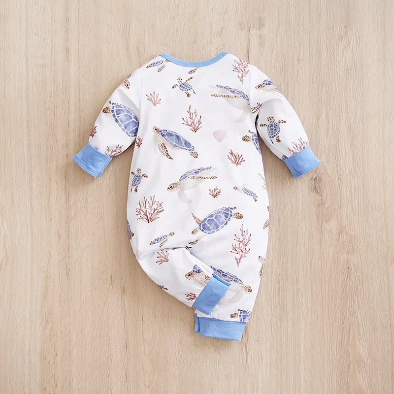 Estilinho Baby Loja de roupas infantis para Criança e Bebê - Body Infantil Tartaruguinha - Branco - 0 - 3 Meses - Body Infantil