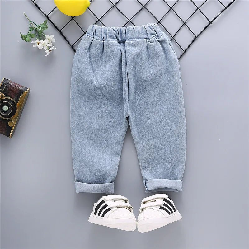 EstilinhoBaby Loja de roupas infantis para Criança e Bebê - Calça Infantil Estilo Casual - Azul - 12 Meses - Calça Infantil