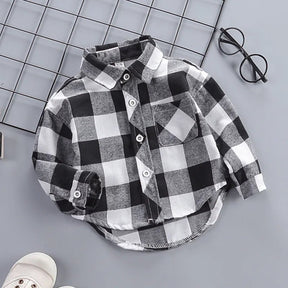 EstilinhoBaby Loja de roupas infantis para Criança e Bebê - Camisa Infantil Mini Estilo - Preto - 9 - 12 Meses - Camisa Infantil