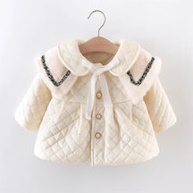 Estilinho Baby Loja de roupas infantis para Criança e Bebê - Casaco Infantil Bolinhas Divertidas - Branco - 9 - 12 Meses - Casaco Infantil