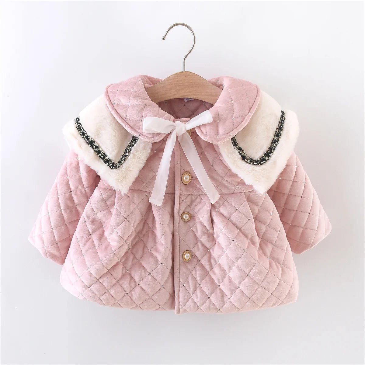 Estilinho Baby Loja de roupas infantis para Criança e Bebê - Casaco Infantil Bolinhas Divertidas - Rosa - 9 - 12 Meses - Casaco Infantil