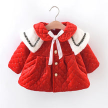 Estilinho Baby Loja de roupas infantis para Criança e Bebê - Casaco Infantil Bolinhas Divertidas - Vermelho - 9 - 12 Meses - Casaco Infantil