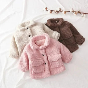 Estilinho Baby Loja de roupas infantis para Criança e Bebê - Casaco Infantil Encanto de Inverno - Bege - 12 Meses - Casaco Infantil