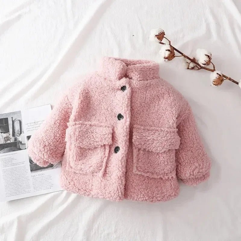 Estilinho Baby Loja de roupas infantis para Criança e Bebê - Casaco Infantil Encanto de Inverno - Rosa - 4 Anos - Casaco Infantil