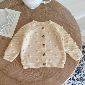 Estilinho Baby Loja de roupas infantis para Criança e Bebê - Casaco Infantil Encanto do Jardim - Bege - 3 Meses - Casaco Infantil