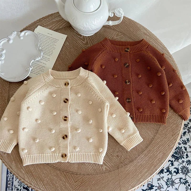 Estilinho Baby Loja de roupas infantis para Criança e Bebê - Casaco Infantil Encanto do Jardim - Bege - 3 Meses - Casaco Infantil