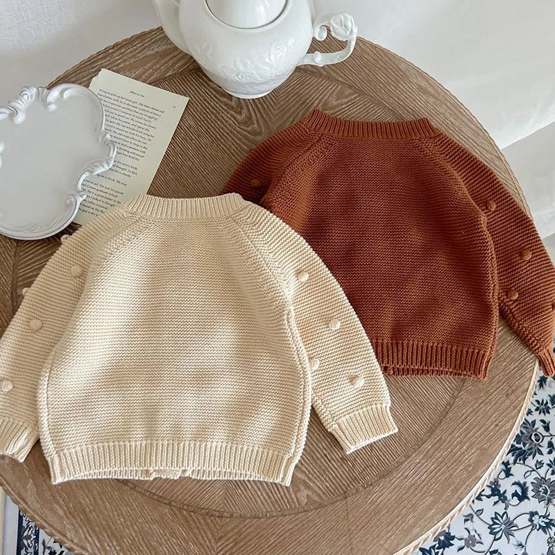 Estilinho Baby Loja de roupas infantis para Criança e Bebê - Casaco Infantil Encanto do Jardim - Bege - 3 Meses - Casaco Infantil