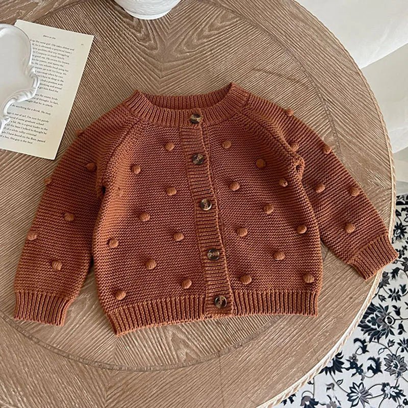 Estilinho Baby Loja de roupas infantis para Criança e Bebê - Casaco Infantil Encanto do Jardim - Marrom - 3 Meses - Casaco Infantil