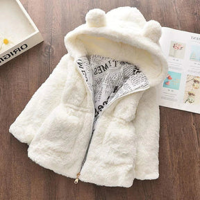 Estilinho Baby Loja de roupas infantis para Criança e Bebê - Casaco Infantil Flores de Neve - Branco - 5 Anos - Casaco Infantil