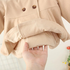 Estilinho Baby Loja de roupas infantis para Criança e Bebê - Casaco Infantil Fofura de Inverno - Khaki - 3 - 6 Meses - Casaco Infantil