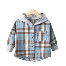 Estilinho Baby Loja de roupas infantis para Criança e Bebê - Casaco Xadrez Infantil Aventuras no Jardim - Azul - 2 Anos - Casaco Infantil