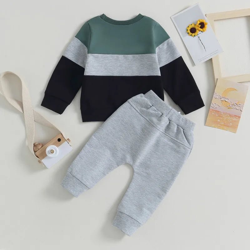 Estilinho Baby Loja de roupas infantis para Criança e Bebê - Conjunto Infantil 2 em 1 - Andarilho - Verde - 0 - 6 Meses - Conjuntinho