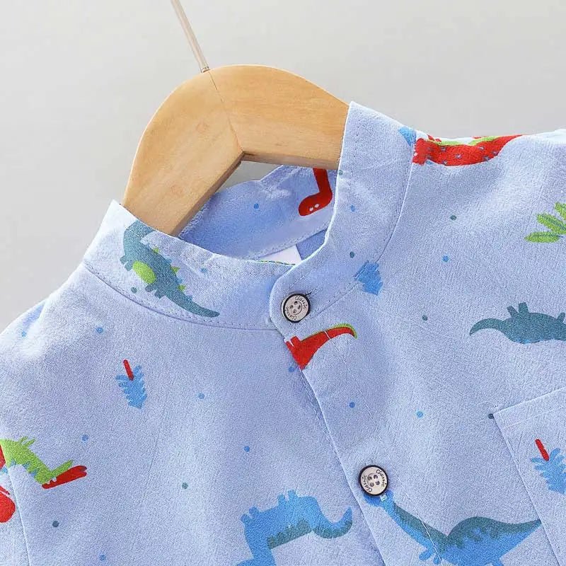 Estilinho Baby Loja de roupas infantis para Criança e Bebê - Conjunto Infantil 2 em 1 - Dino Divertido - Verde - 0 - 3 Meses - Conjuntinho