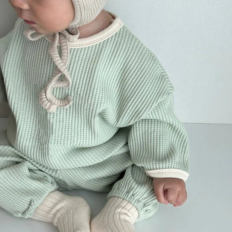 Estilinho Baby Loja de roupas infantis para Criança e Bebê - Conjunto Infantil 2 em 1 - Inverninho - Verde - 3 - 6 Meses - Conjuntinho