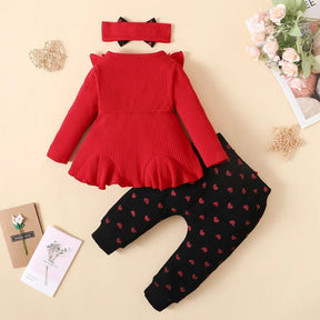 Estilinho Baby Loja de roupas infantis para Criança e Bebê - Conjunto Infantil 2 em 1 - Aventura Kids - Vermelho - 3 - 6 Meses - Conjuntinho