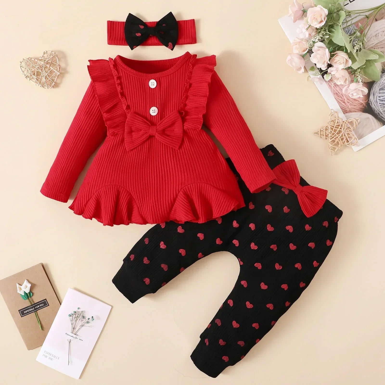 Estilinho Baby Loja de roupas infantis para Criança e Bebê - Conjunto Infantil 2 em 1 - Aventura Kids - Vermelho - 3 - 6 Meses - Conjuntinho