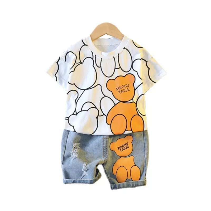 EstilinhoBaby Loja de roupas infantis para Criança e Bebê - Conjunto Infantil 2 em 1 - Conforto Júnior - Branco - 12 Meses - Conjuntinho