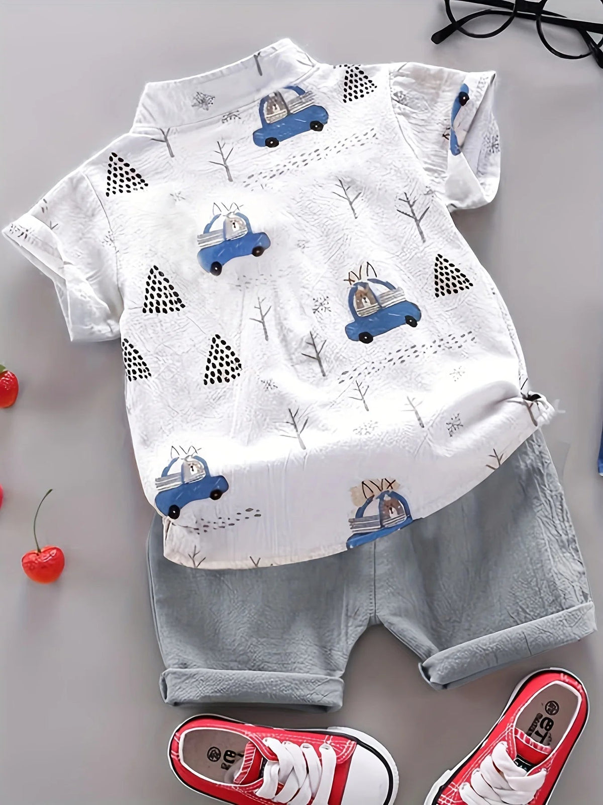 EstilinhoBaby Loja de roupas infantis para Criança e Bebê - Conjunto Infantil 2 em 1 - Detalhes Adoráveis - Branco - 0 - 3 Meses - Conjuntinho