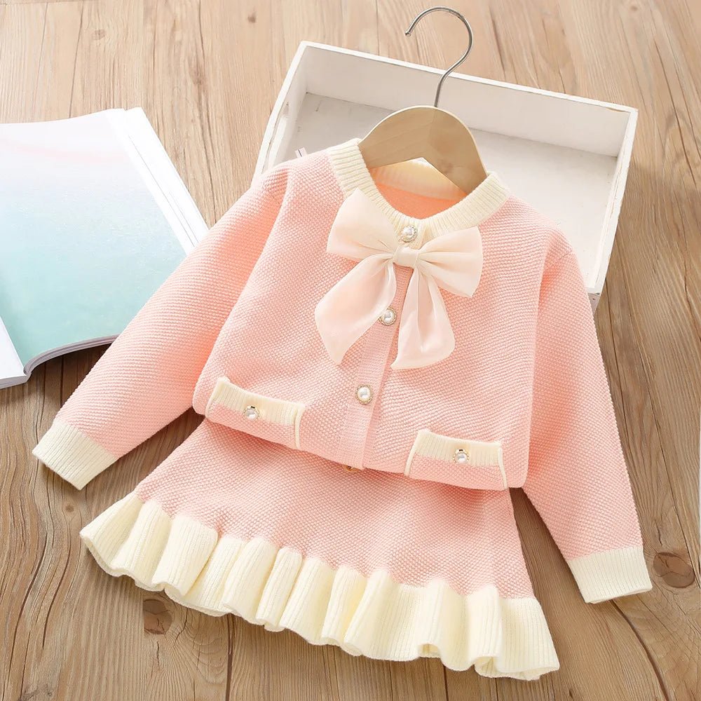 Estilinho Baby Loja de roupas infantis para Criança e Bebê - Conjunto Infantil 2 em 1 - Elegance - Rosa - 6 - 12 Meses - Vestido Infantil