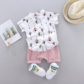 Estilinho Baby Loja de roupas infantis para Criança e Bebê - Conjunto Infantil 2 em 1 - Estampas Surpresa - Rosa - 0 - 3 Meses - Conjuntinho