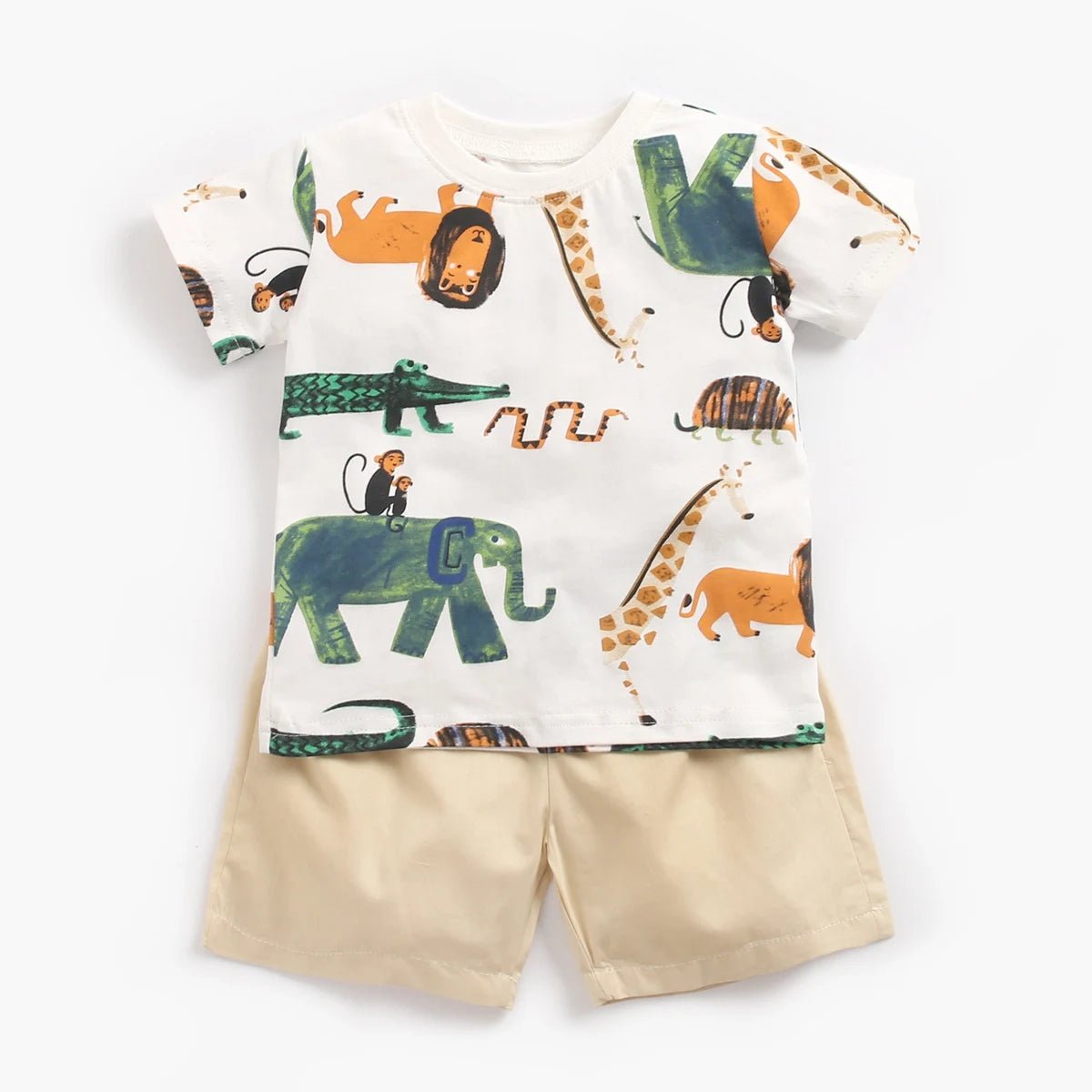 EstilinhoBaby Loja de roupas infantis para Criança e Bebê - Conjunto Infantil 2 em 1 - Faz de Conta - Verde - 0 - 6 Meses - Conjuntinho