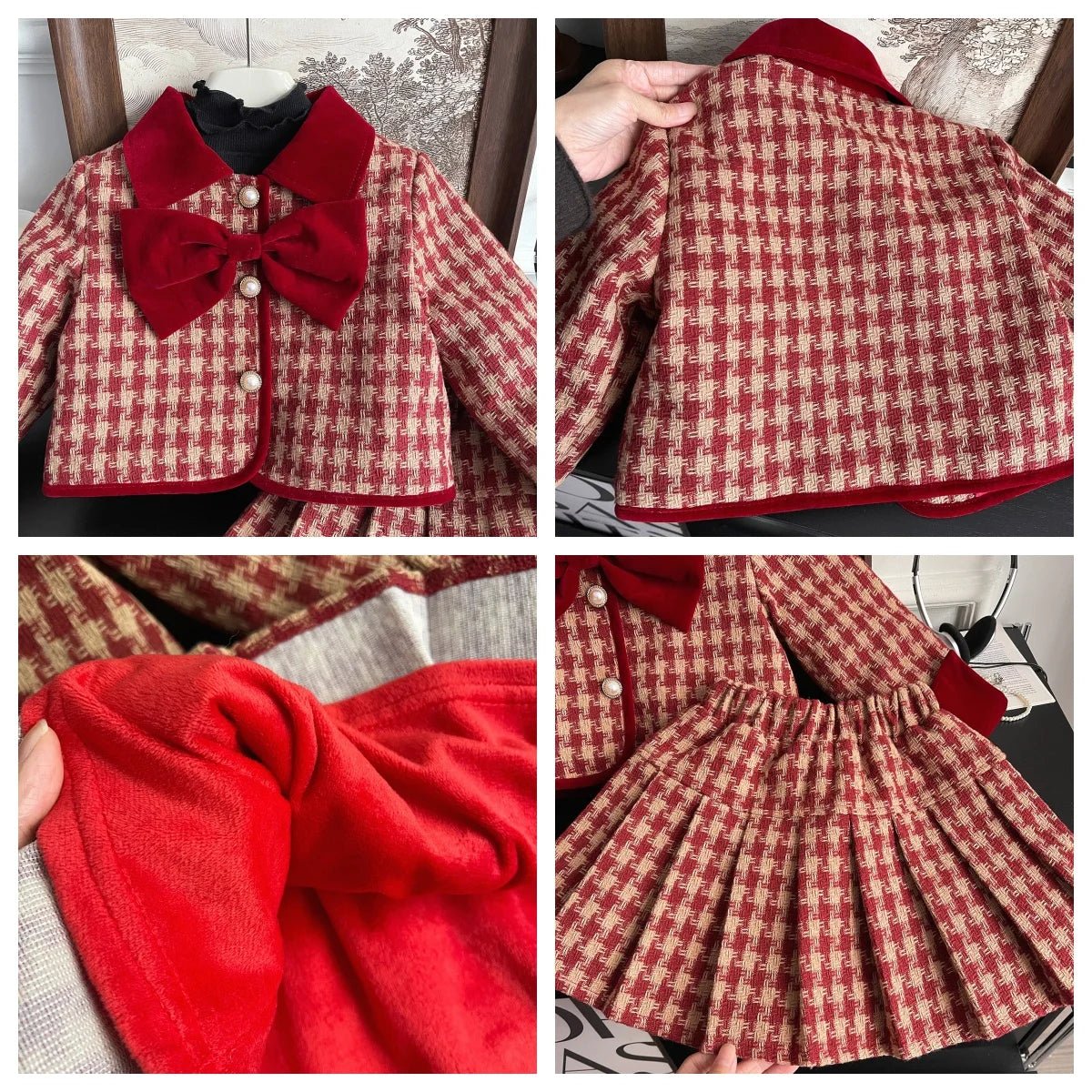 Estilinho Baby Loja de roupas infantis para Criança e Bebê - Conjunto Infantil 2 em 1 - Florescência Mágica - Vermelho - 3 Anos - Conjuntinho