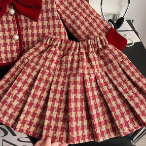 Estilinho Baby Loja de roupas infantis para Criança e Bebê - Conjunto Infantil 2 em 1 - Florescência Mágica - Vermelho - 3 Anos - Conjuntinho