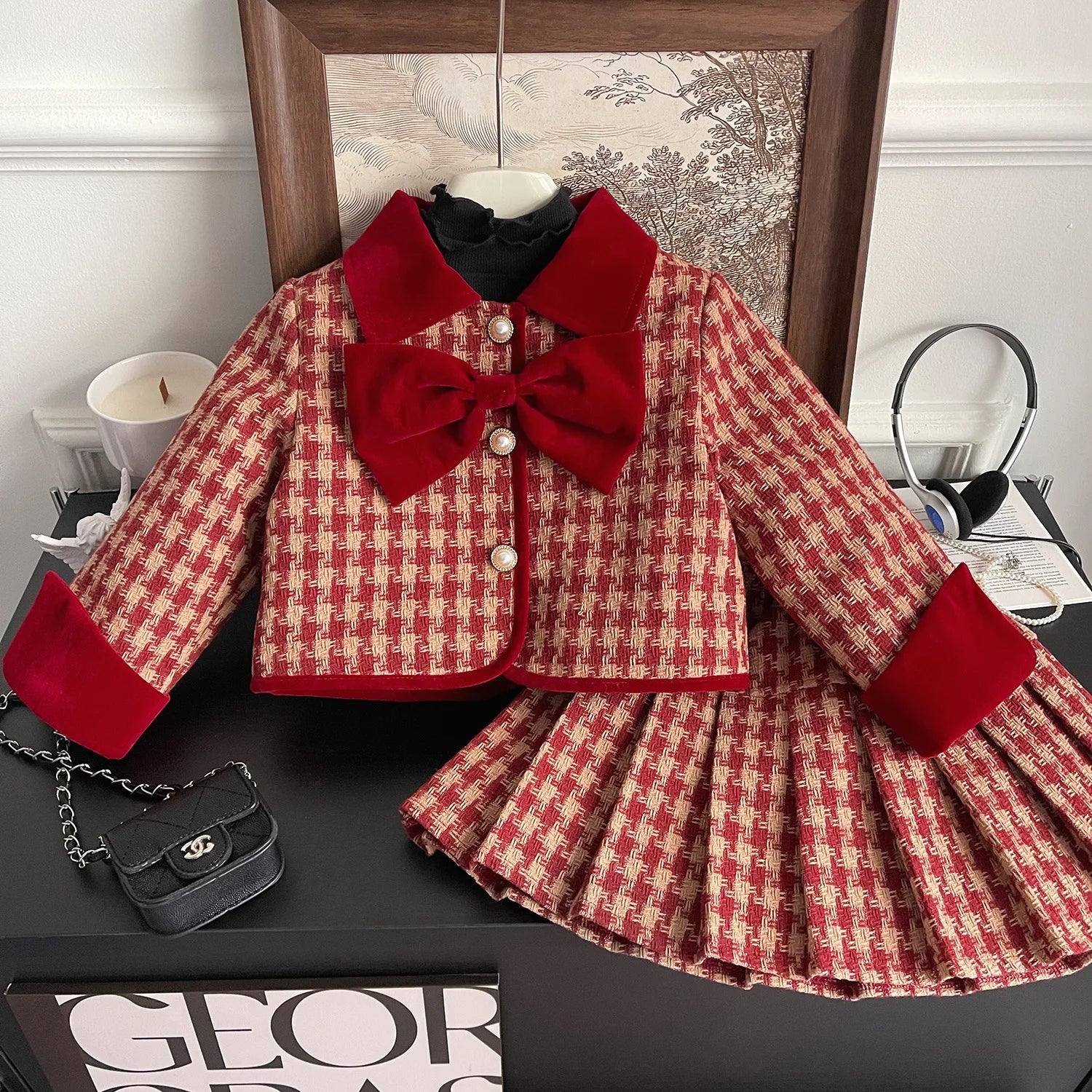 Estilinho Baby Loja de roupas infantis para Criança e Bebê - Conjunto Infantil 2 em 1 - Florescência Mágica - Vermelho - 3 Anos - Conjuntinho