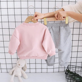 Estilinho Baby Loja de roupas infantis para Criança e Bebê - Conjunto Infantil 2 em 1 - Fofura Infinita - Rosa - 12 - 18 Meses - Conjuntinho