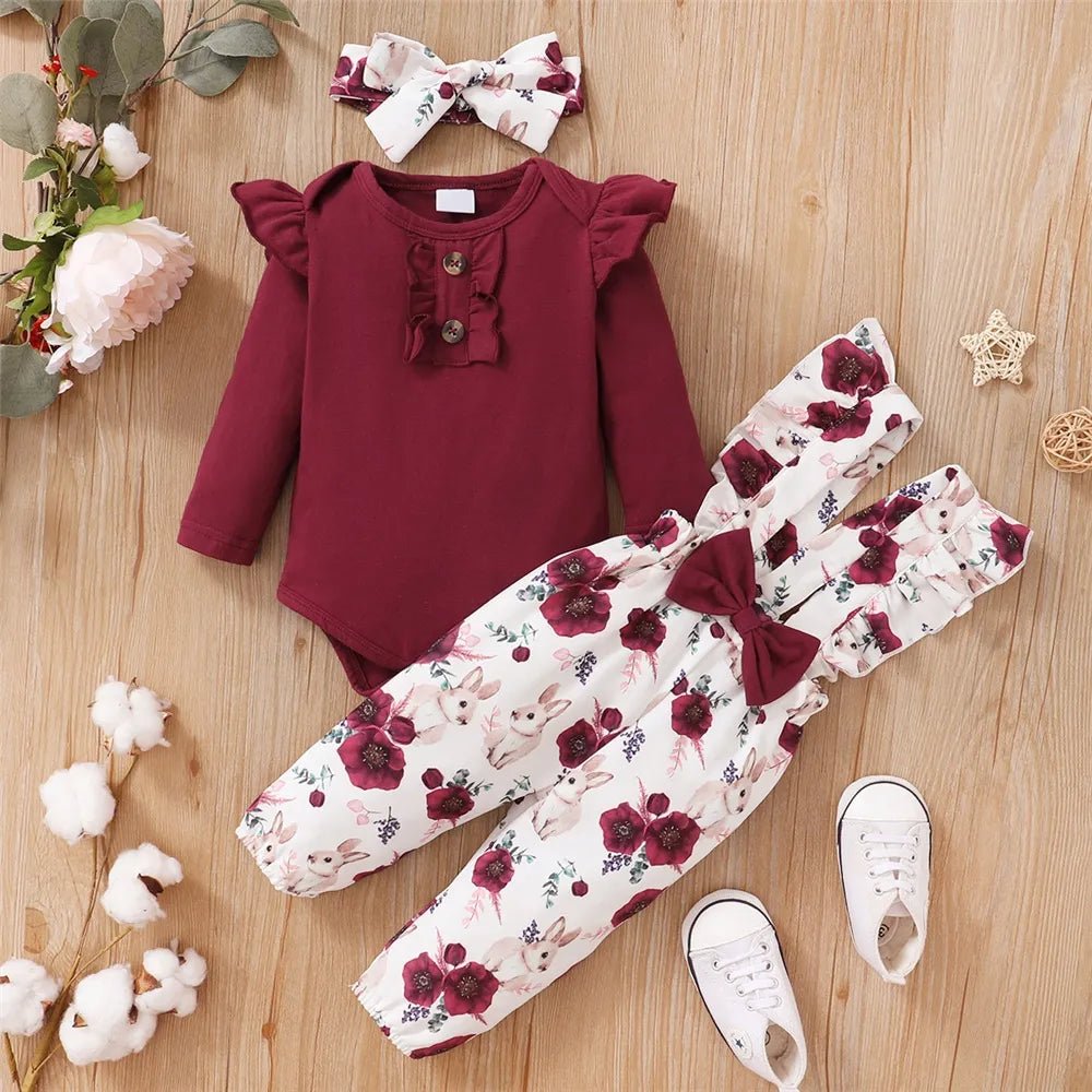 Estilinho Baby Loja de roupas infantis para Criança e Bebê - Conjunto Infantil 2 em 1 - Fofurices Feliz - Vermelho - 0 - 3 Meses - Conjuntinho