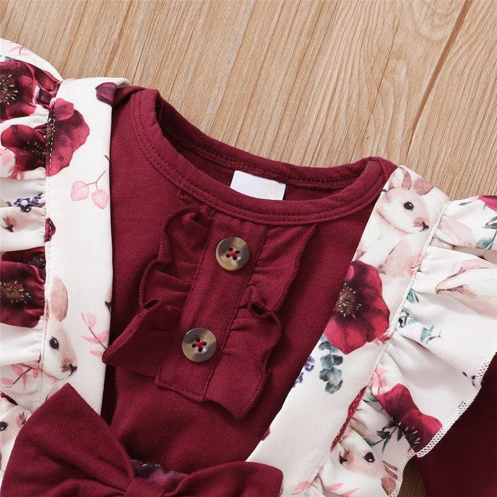 Estilinho Baby Loja de roupas infantis para Criança e Bebê - Conjunto Infantil 2 em 1 - Fofurices Feliz - Vermelho - 0 - 3 Meses - Conjuntinho