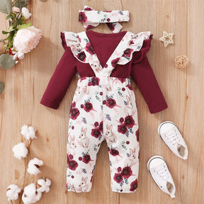 Estilinho Baby Loja de roupas infantis para Criança e Bebê - Conjunto Infantil 2 em 1 - Fofurices Feliz - Vermelho - 0 - 3 Meses - Conjuntinho