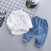 EstilinhoBaby Loja de roupas infantis para Criança e Bebê - Conjunto Infantil 2 em 1 - Laços de Botões - Branco - 12 Meses - Conjuntinho