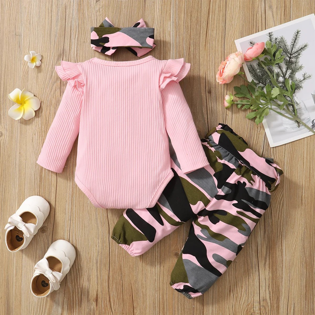 Estilinho Baby Loja de roupas infantis para Criança e Bebê - Conjunto Infantil 2 em 1 - Magia de Dois - Rosa - 0 - 3 Meses - Conjuntinho