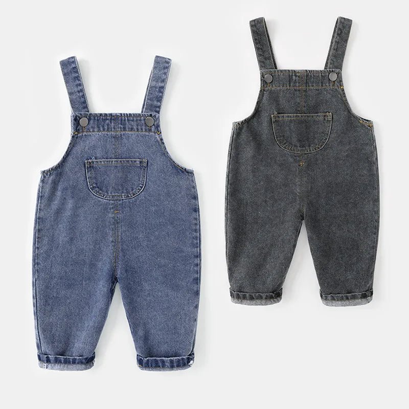 EstilinhoBaby Loja de roupas infantis para Criança e Bebê - Macacão Infantil Jardim Júnior - Azul Longo - 12 Meses - Macacão Infantil